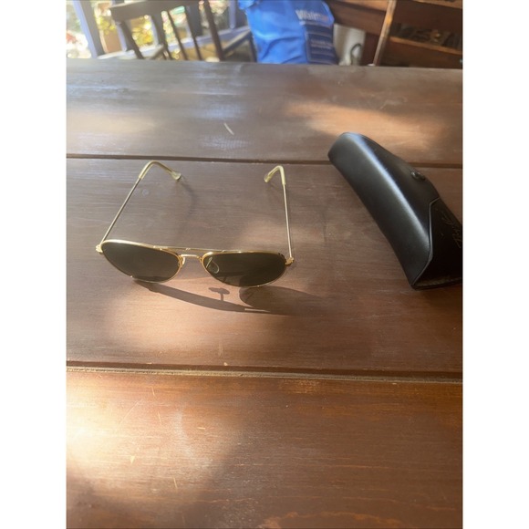 Vintage Ray-Ban RB3025K Style 14K Gold Aviator Sun Glasses